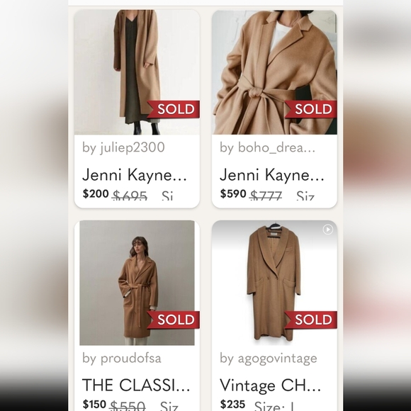 Classic Camel Neutral Long ankle Length Camel Overcoat CLEARANCE- - Picture 12 of 12